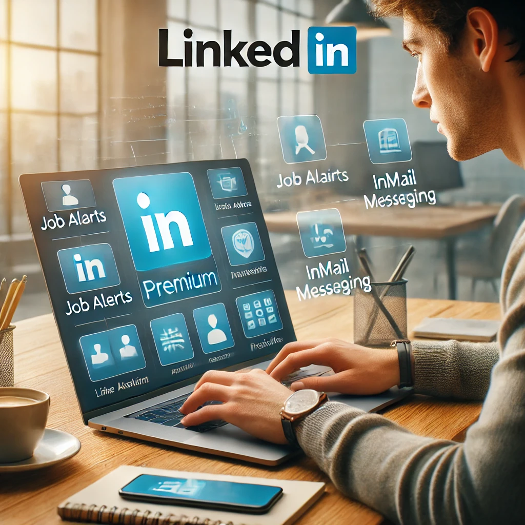 young professional using LinkedIn for free